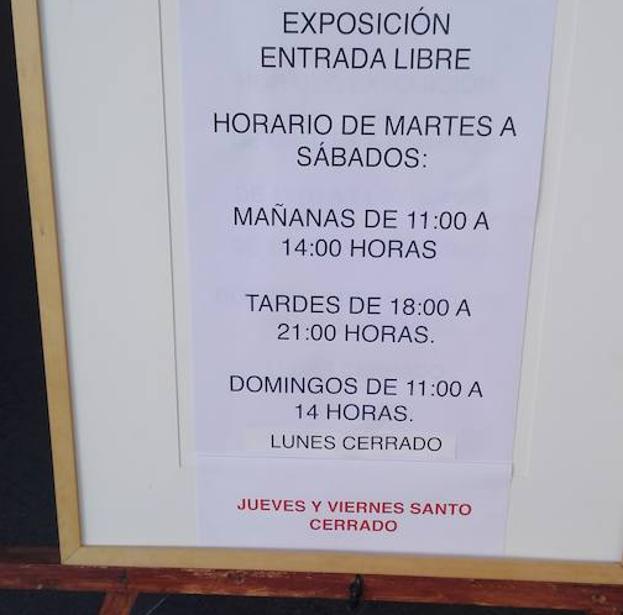 Horarios del Centro Lorca. 