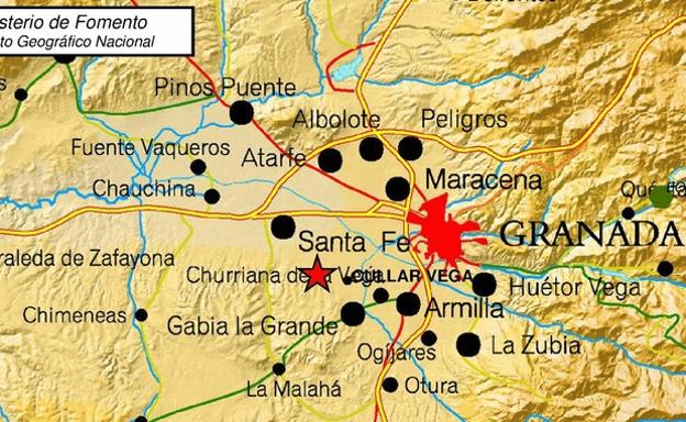 Sentido un terremoto de 2,7 grados en Cúllar Vega 