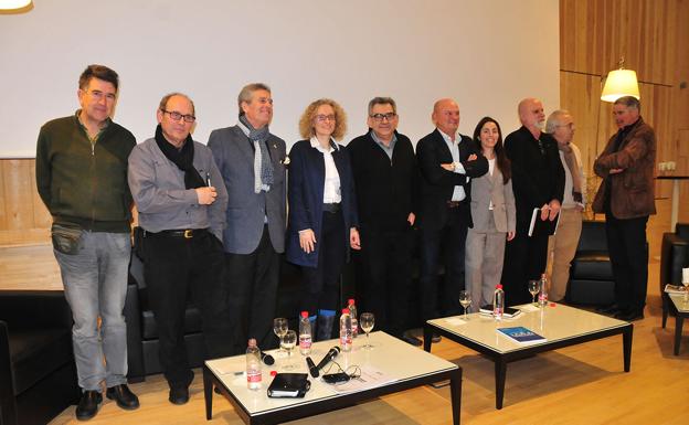 Participantes en la mesa redonda organizada por los Premios Zerosión (BPS Group) en la Escuela Técnica Superior de Arquitectura de Granada