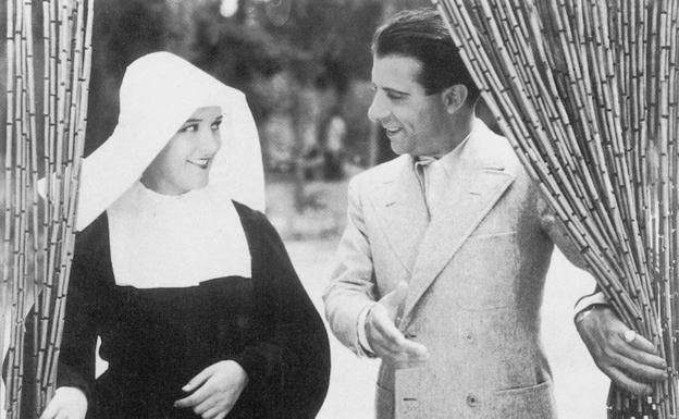 Imperio Argentina junto a Miguel Ligero en La hermana de San Suplicio' (1934). 