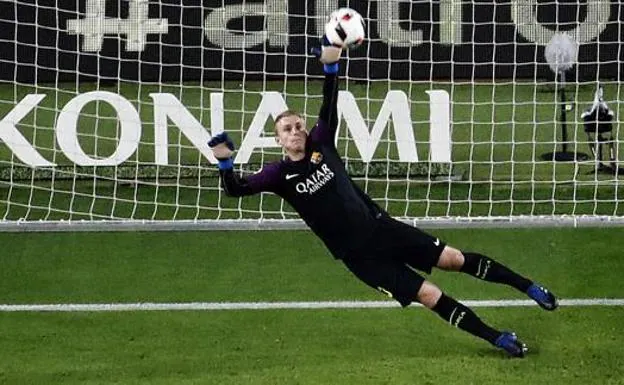 Jasper Cillessen, en la portería del Barça. 