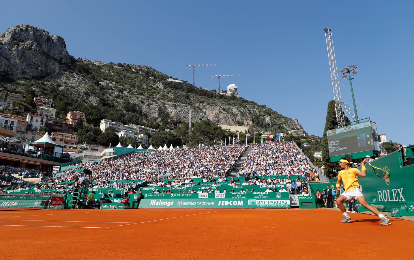 Rafa Nadal se enfrenta a Karen Khachanov en busca del pase a los cuartos de final del MAsters 1.000 de Montecarlo.