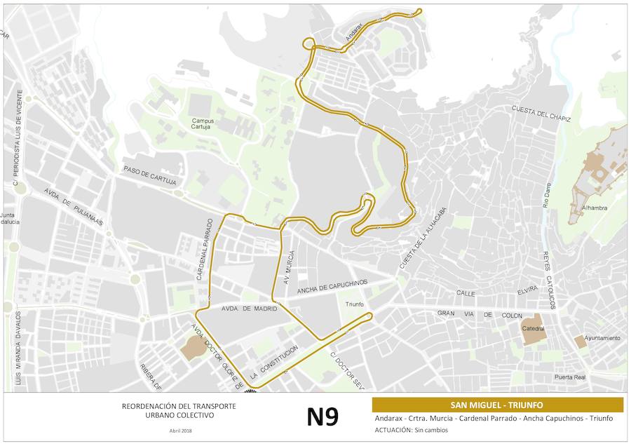 Estos son los nuevos recorridos propuestos por el equipo de gobierno municipal