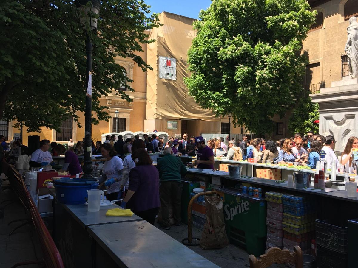 Ambiente en la Plaza de la Universidad