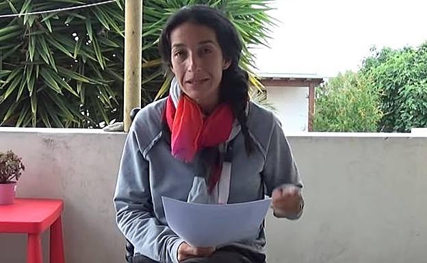 Patricia Ramírez en el vídeo difundido esta mañana.