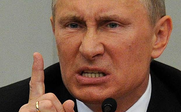 Vladímir Putin interviene en la Duma. 