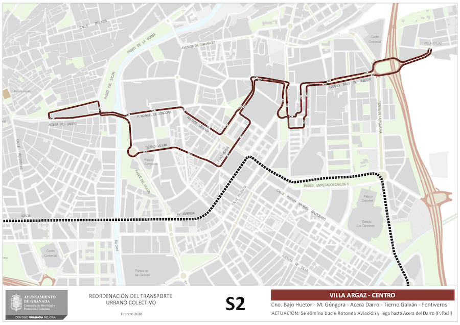 Proyecto de reordenación de líneas de autobuses de Granada