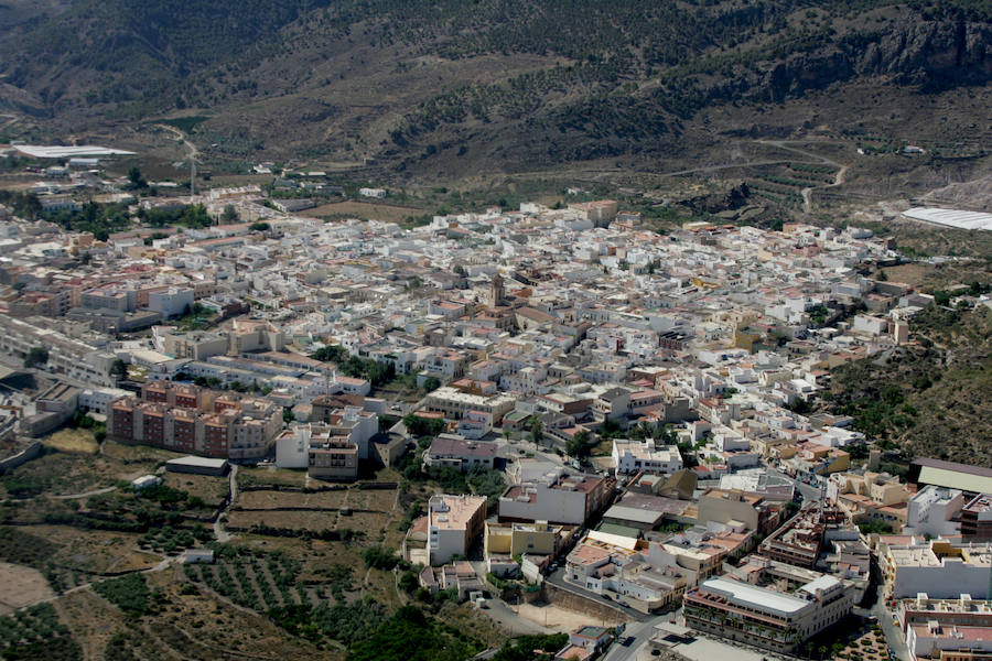 Vista de Alhama de Almería, municipio en el que se encuentra el IES Cerro Milano. 