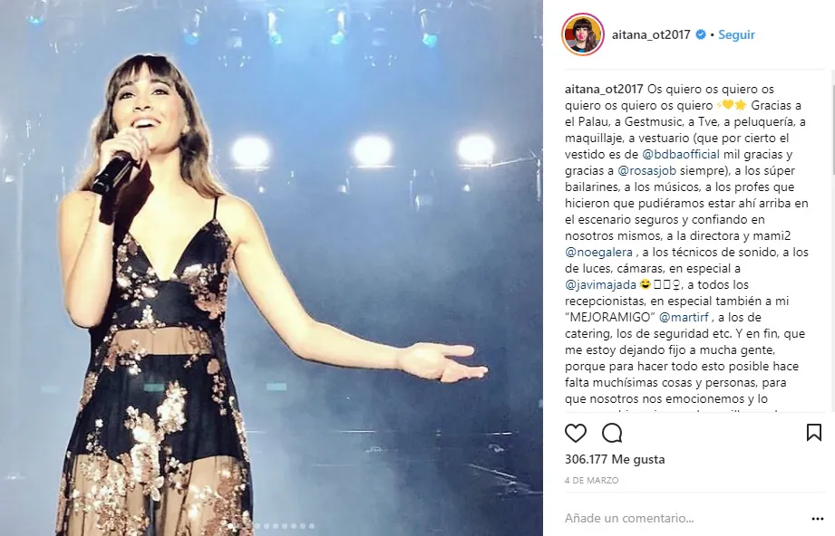 La artista es toda una influencer ya