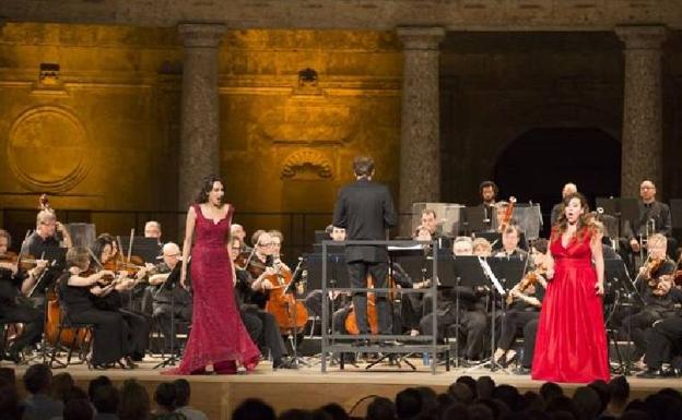 La OCG, durante la clausura del pasado Festival Internacional de Música y Danza.