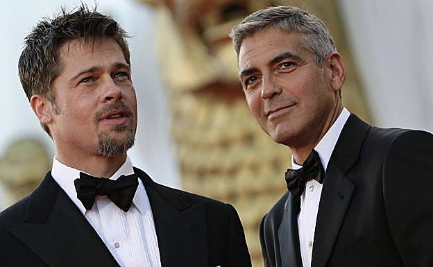 Brad Pitt y George Clooney.