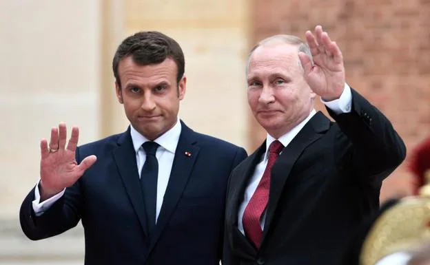 Macron y Putin mantuvieron su primer encuentro hace justo un año en Versalles. 