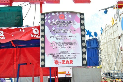 Q-Zar, juego láser de acción con seis disparos por segundo