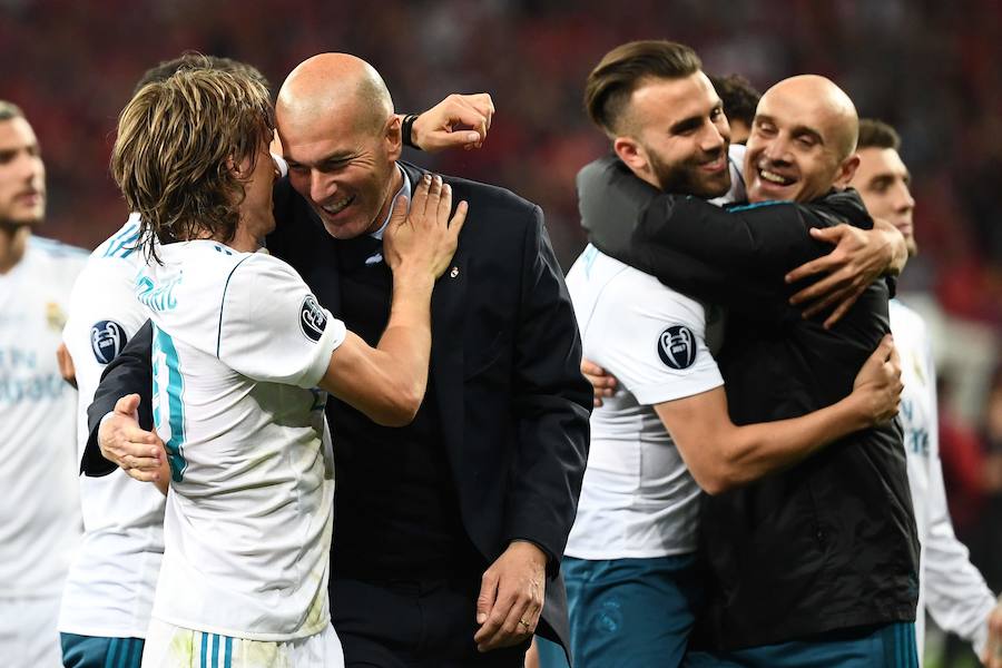 El Real Madrid conquistó en el Olímpico de Kiev su 'decimotercera' Champions, tras un partido en el que venció por 3-1 al Liverpool y en el que Bale fue protagonista al marcar dos goles