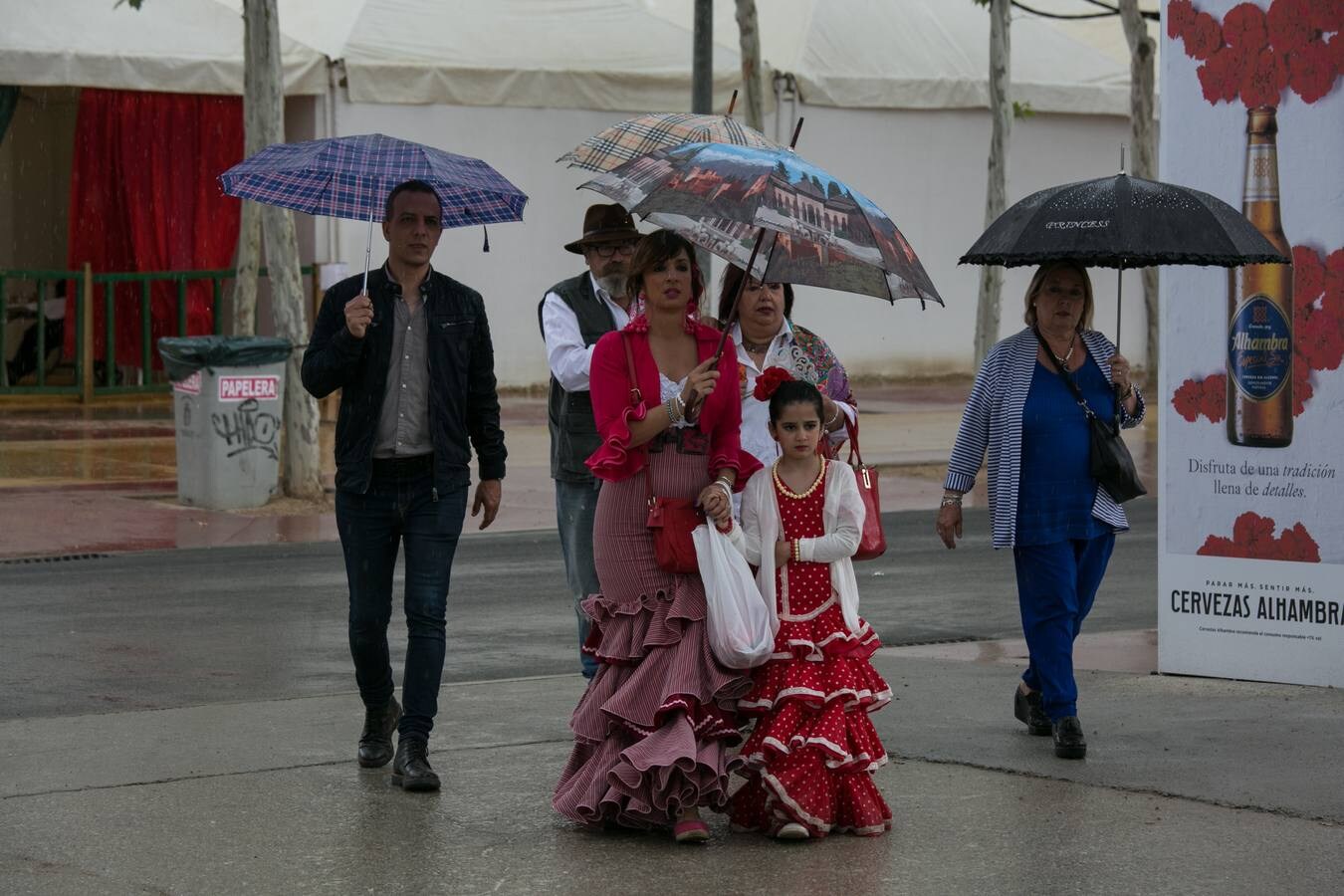 A pesar de que en esta zona de Granada no ha llovido con intensidad, el ambiente no ha sido el más propicio 