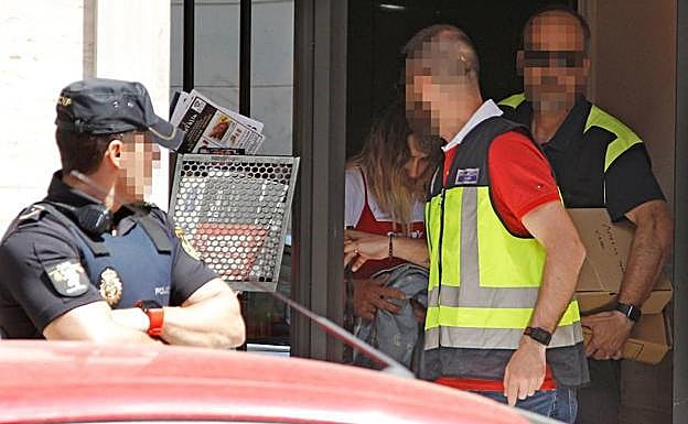 Momento de la detención. 