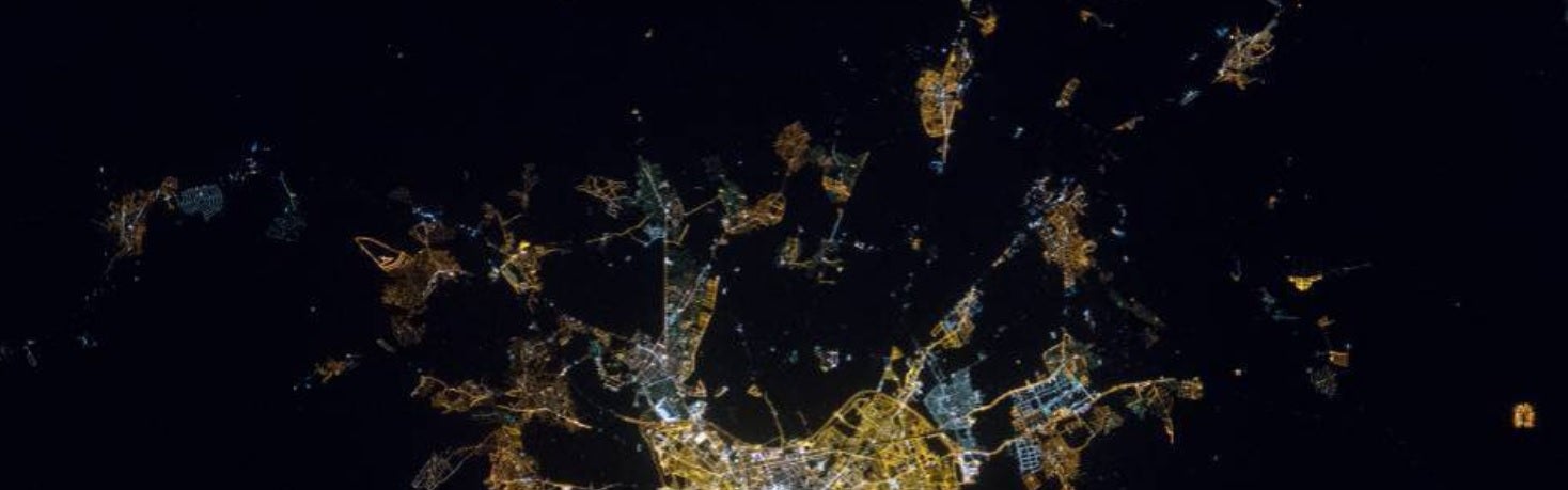 El área oeste de la ciudad.