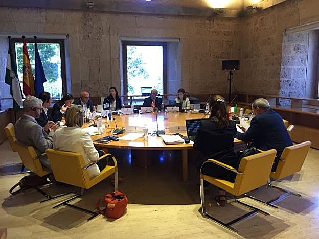 Un momento del encuentro internacional celebrado el jueves y el viernes en el Palacio de Carlos V.