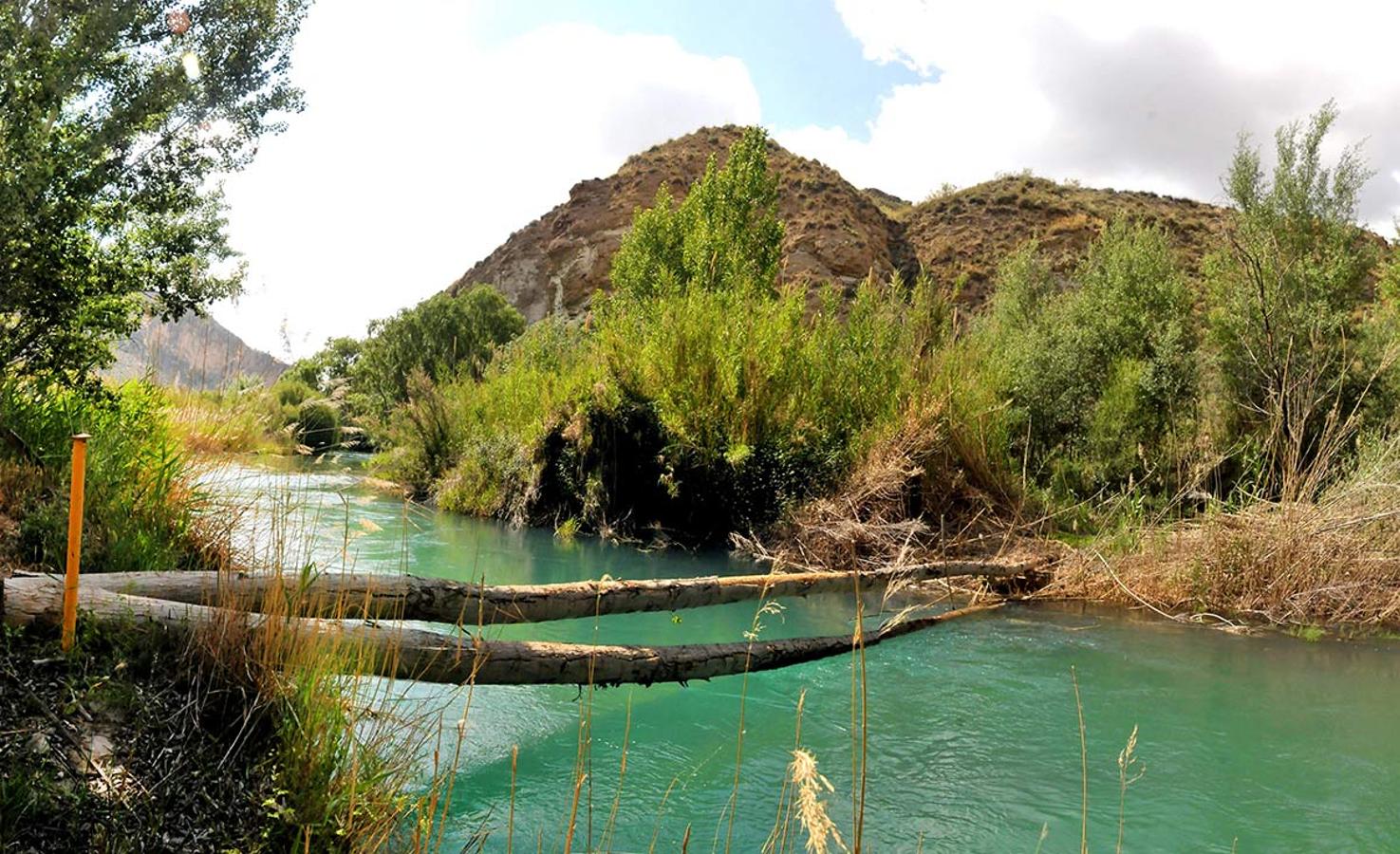 Río guadiana Menor tras la presa del Negratín