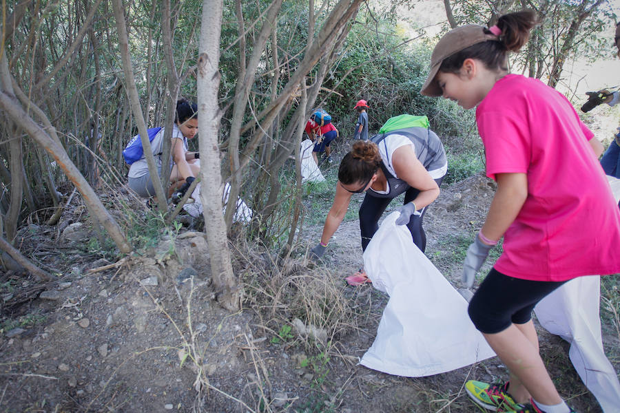 Ayer se desarrolló una batida de limpieza por la ribera del Genil a su paso por Cenes, actividad enmarcada en el Proyecto Libera
