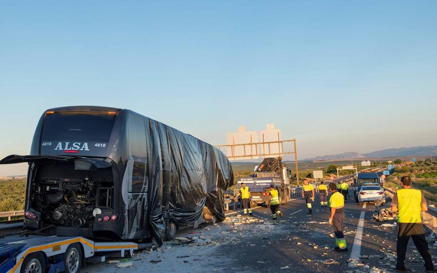 El accidente ha tenido lugar en la A-44 a la altura de Bailén