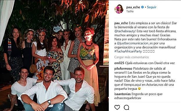 Imagen. Las imágenes de Paula Echevarría en su fiesta africana.