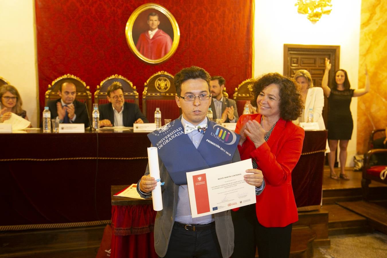 La Facultad de Derecho acoge el acto de graduación del primer diploma de inclusión social y laboral de estas características en la Universidad granadina