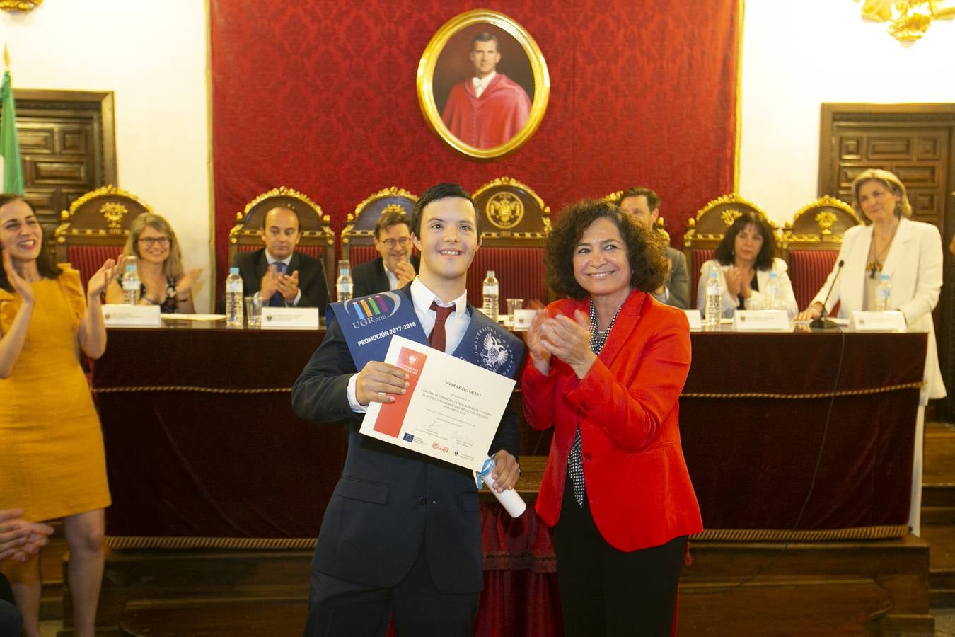 La Facultad de Derecho acoge el acto de graduación del primer diploma de inclusión social y laboral de estas características en la Universidad granadina