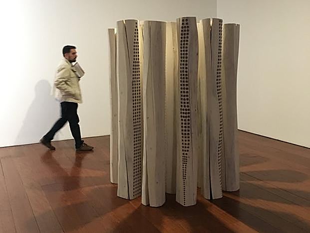 'El bosque', una de las piezas de Andrés Monteagudo inspiradas en la obra de Guerrero.