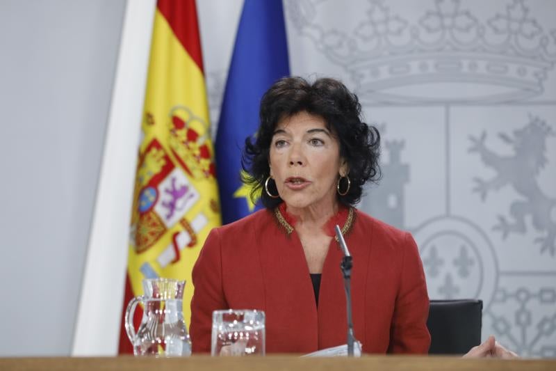 La portavoz del Gobierno y Ministra de Educación, Isabel Celaá.