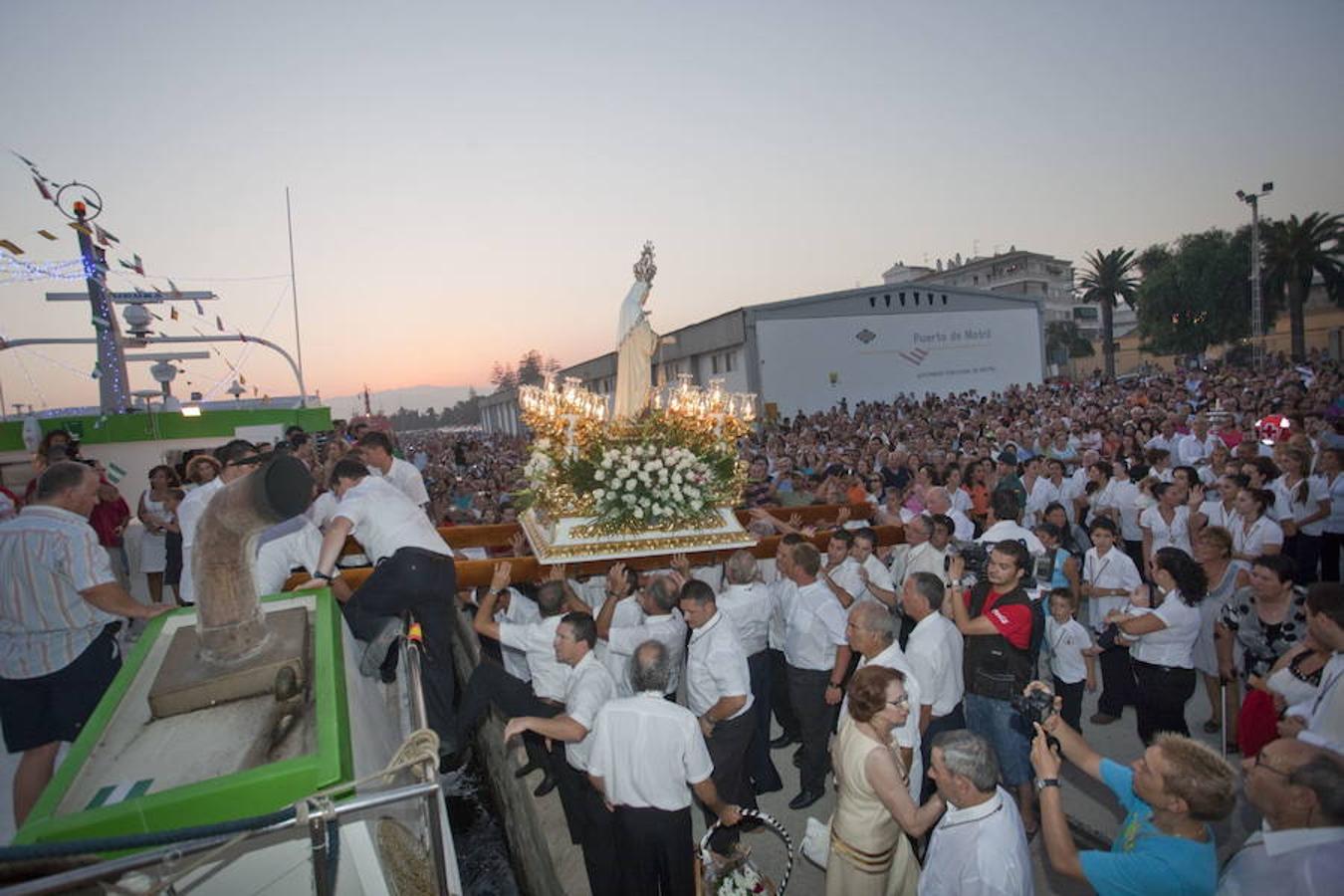 Celbración del día de la Virgen del carmen en Motri.l