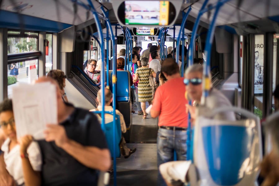 Primeras imágenes de los vehículos en sus rutas actuales.