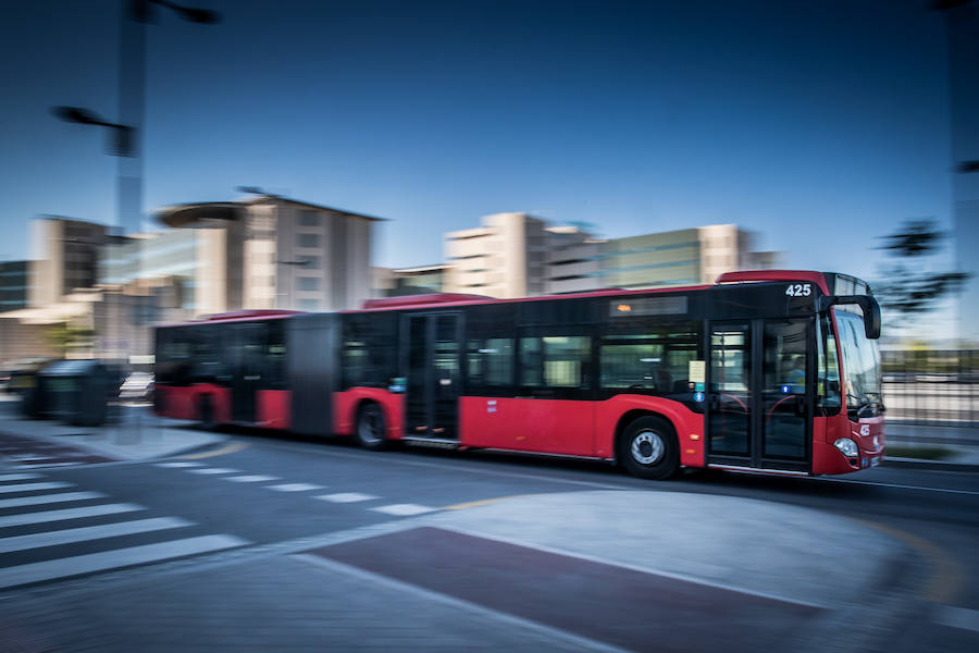 Primeras imágenes de los vehículos en sus rutas actuales.