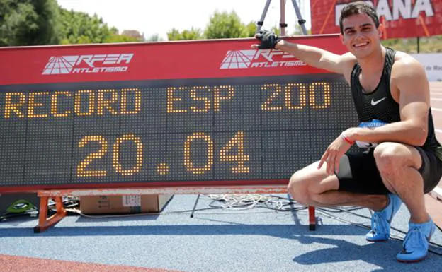 Bruno Hortelano bate su récord de España de 200 con 20.04