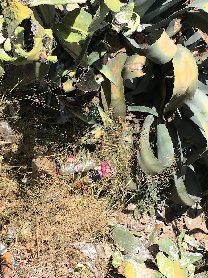 Las pintadas siguen ensuciando el barrio, pese a la disminución tras la puesta en funcionamiento de las cámaras de vigilancia. Los botellones ensucian algunos de los 'ángulos muertos' de este sistema.