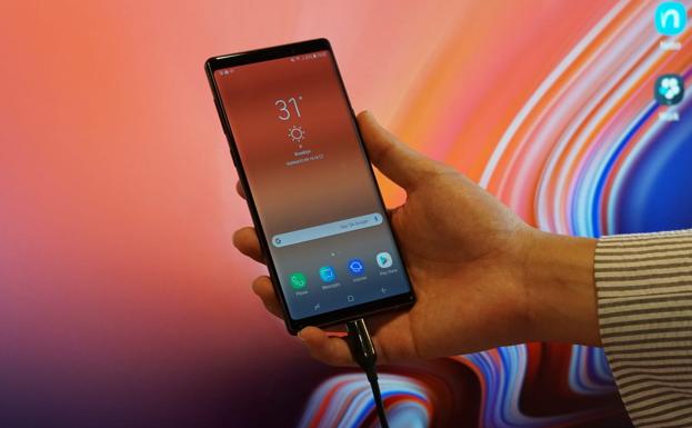 El nuevo Galaxy Note 9 tiene una pantalla QHD+ de 6,4 pulgadas.