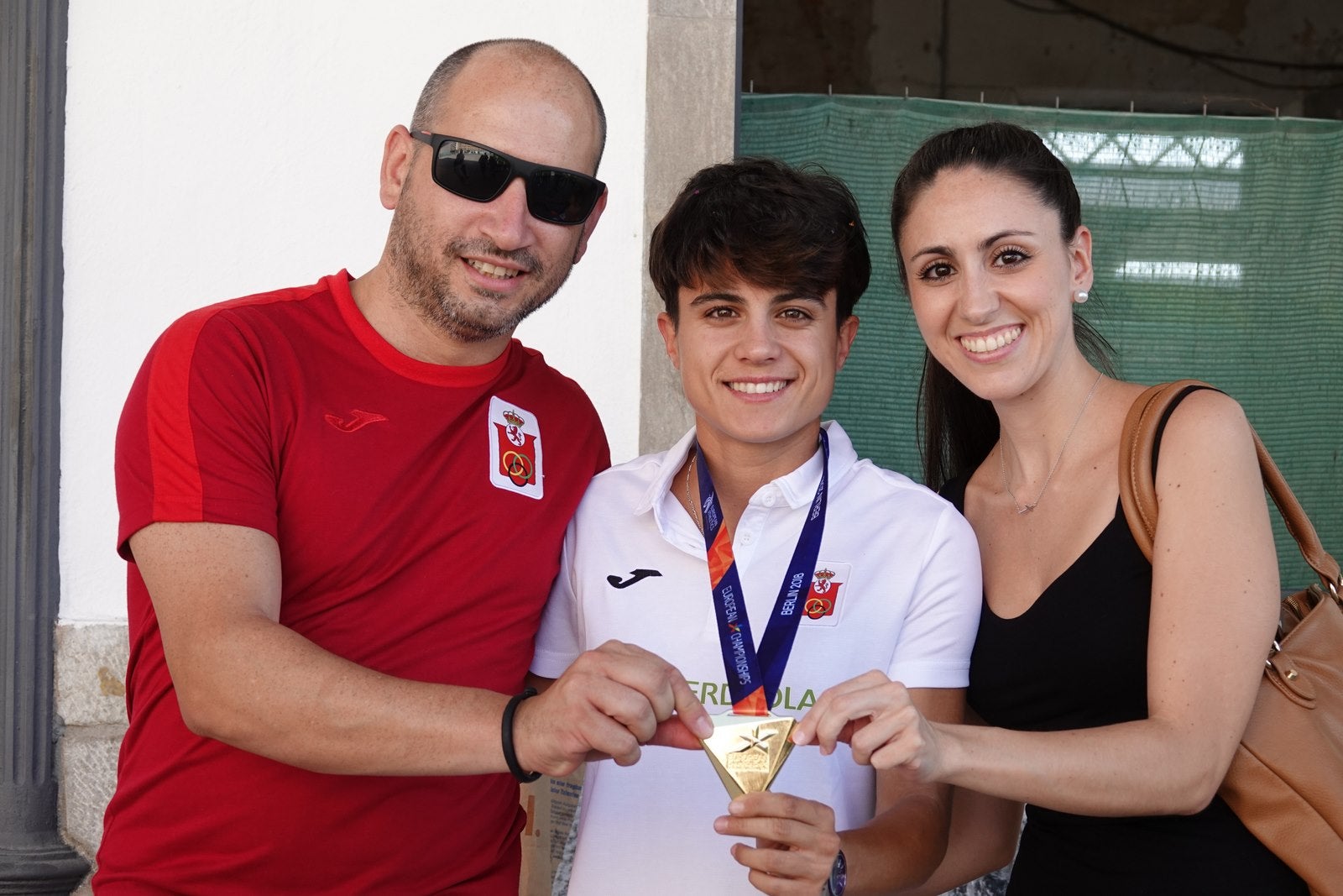 Este ha sido el recibimiento a la medallista.
