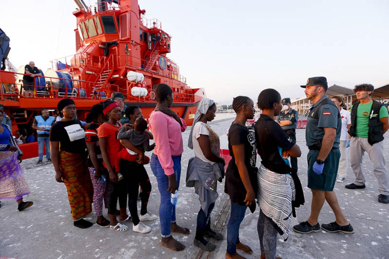 Entre ellos 50 mujeres y nueve niños de corta edad