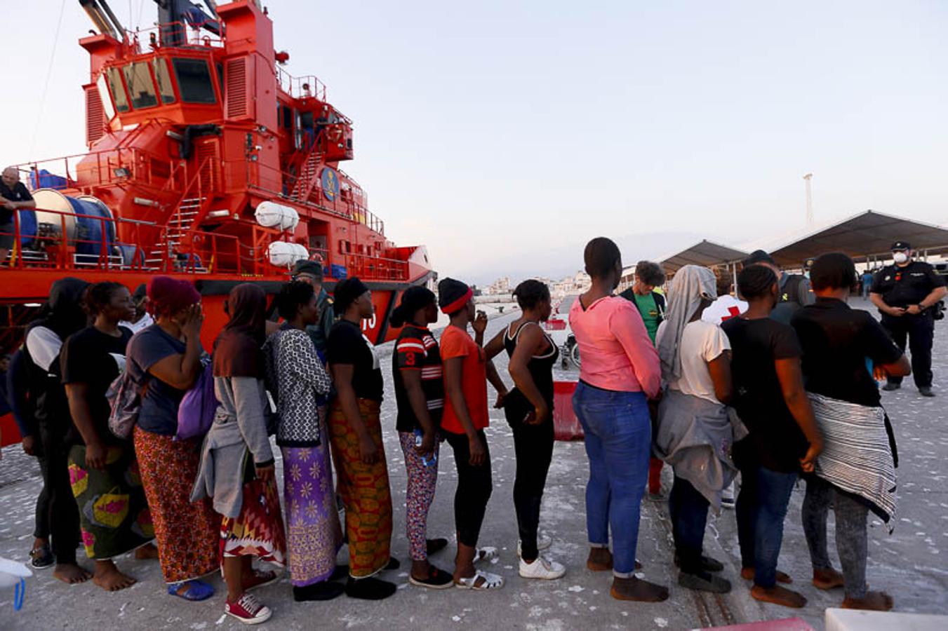 Entre ellos 50 mujeres y nueve niños de corta edad