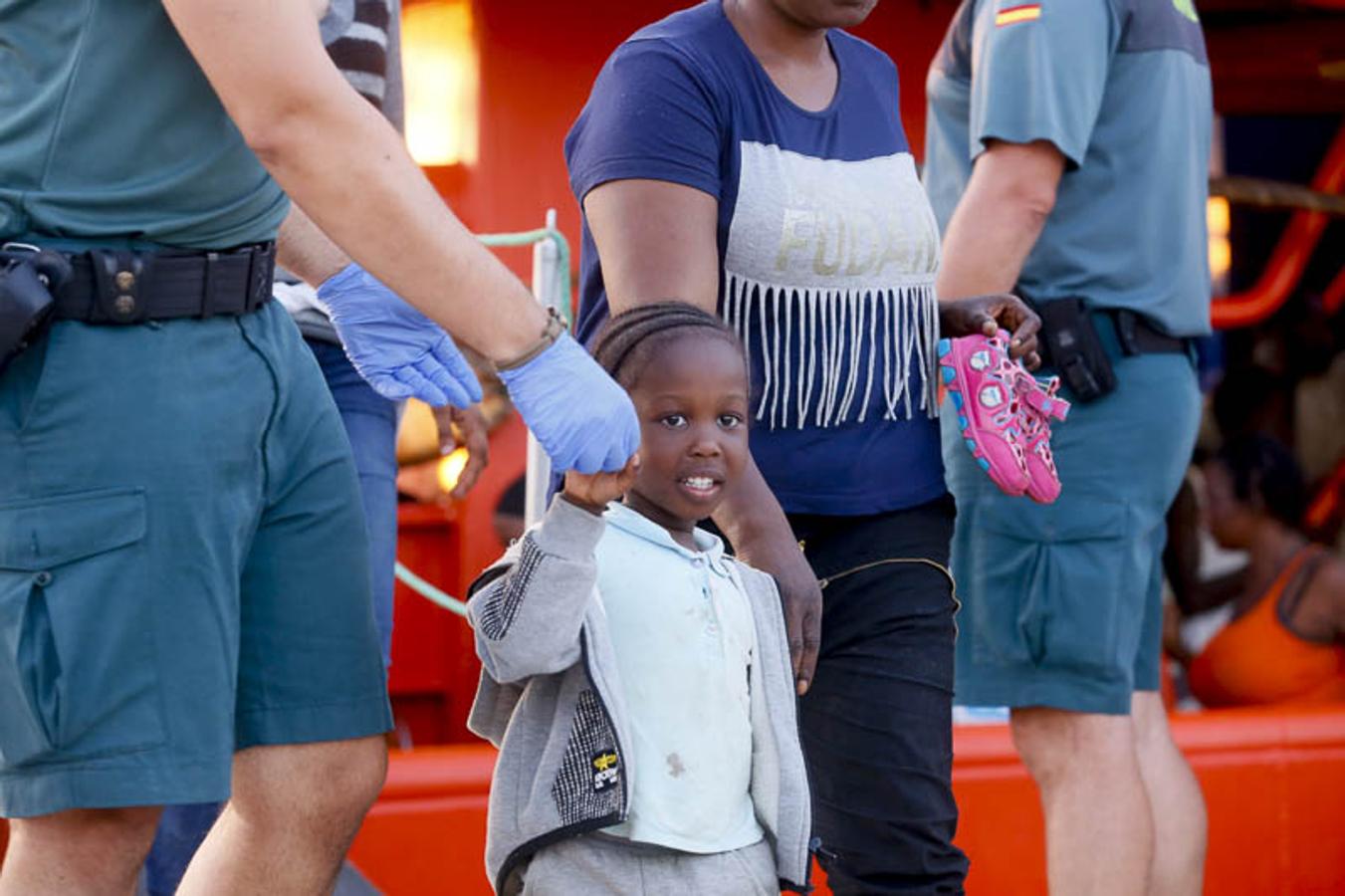 Entre ellos 50 mujeres y nueve niños de corta edad