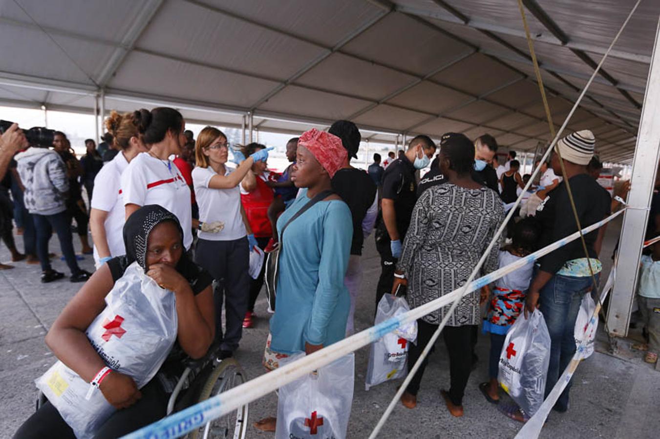 Entre ellos 50 mujeres y nueve niños de corta edad