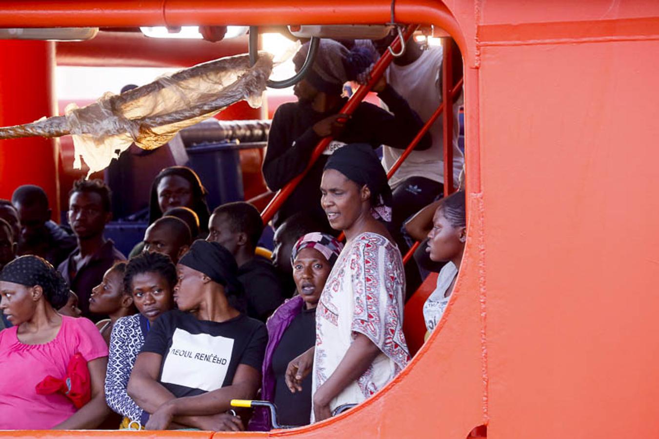 Entre ellos 50 mujeres y nueve niños de corta edad