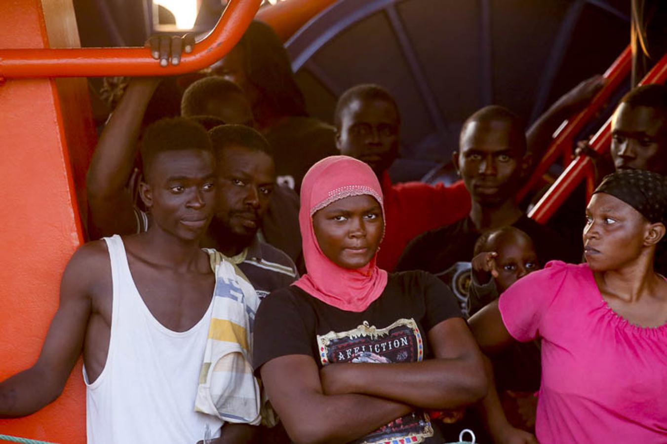 Entre ellos 50 mujeres y nueve niños de corta edad