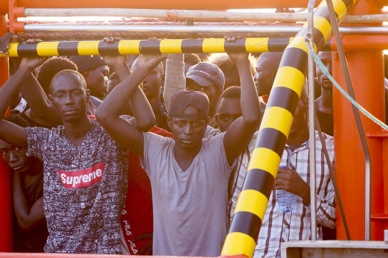 Entre ellos 50 mujeres y nueve niños de corta edad