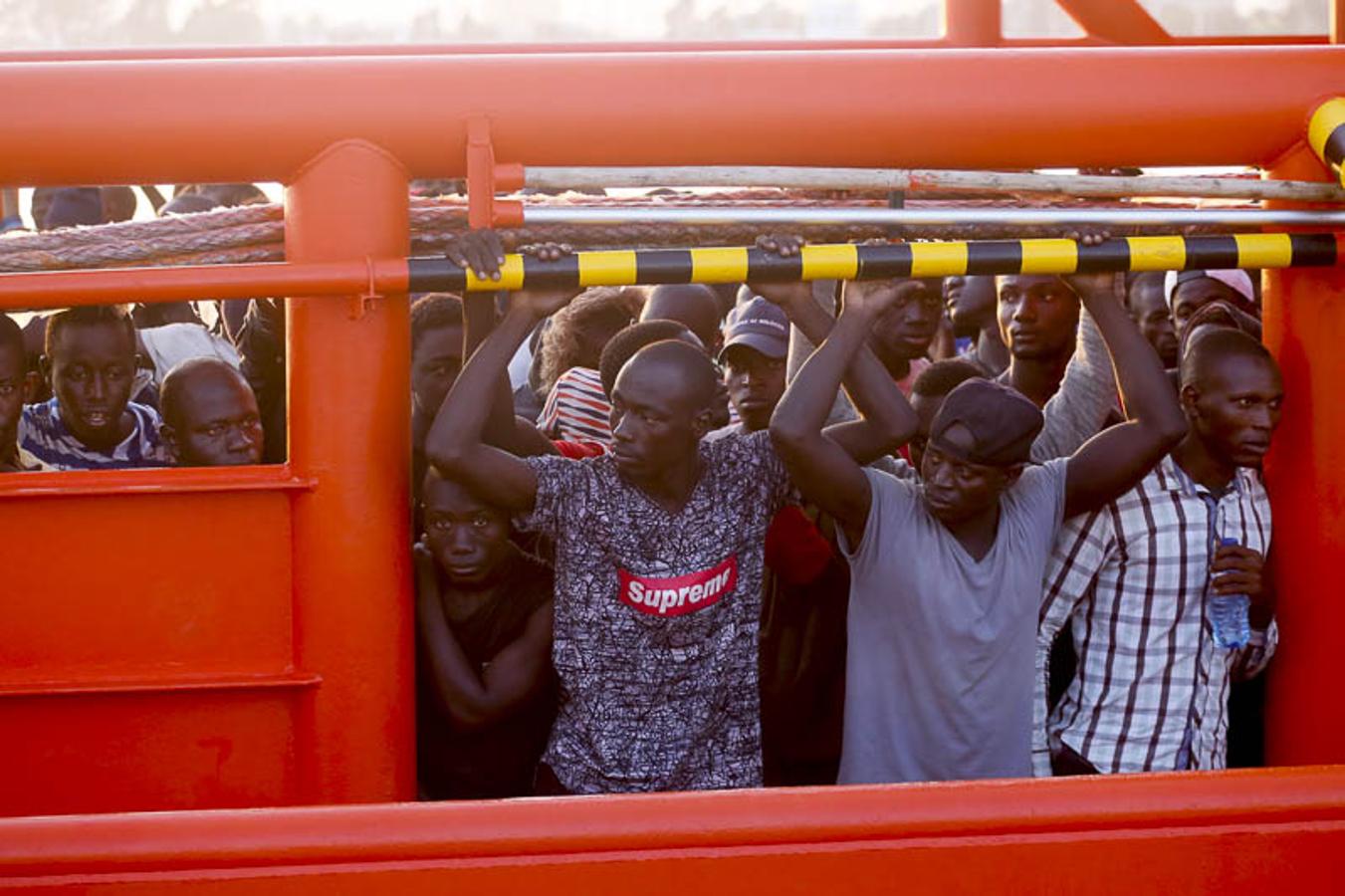 Entre ellos 50 mujeres y nueve niños de corta edad