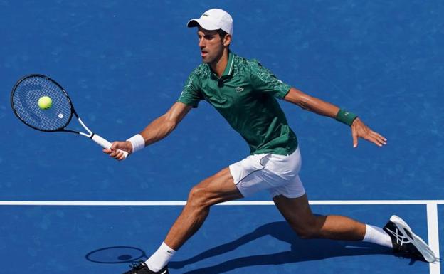 Djokovic, durante el partido de semifinales.