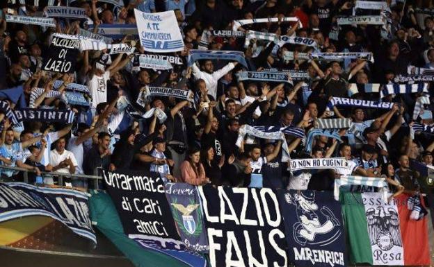 Ultras de la Lazio. 
