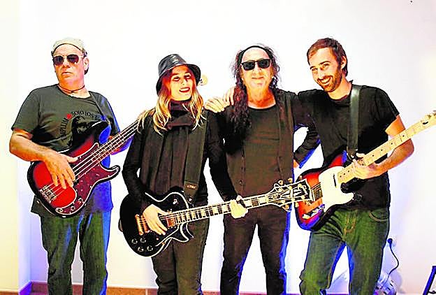 Integrantes del grupo La Duda Rock. 