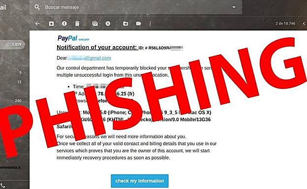 La Policía Nacional advierte sobre un nuevo caso de phishing con Paypal