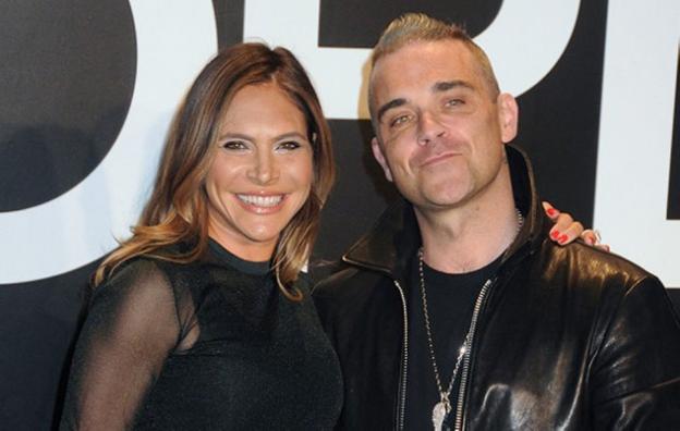 Ayda Field y Robbie Williams.